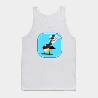 Fantail New Zealand Bird Tank Top